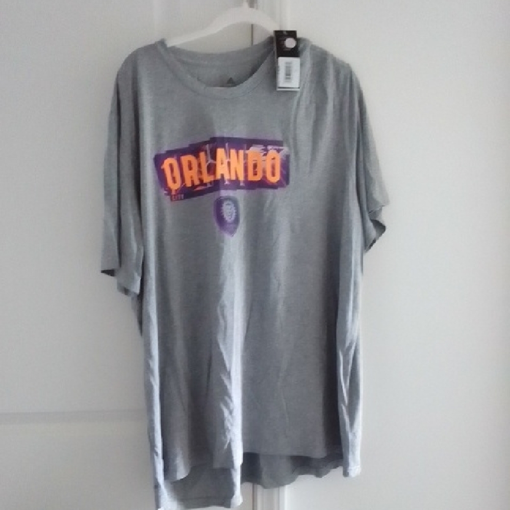 NWT adidas Gray Orlando City FC Graphic Men's Tee